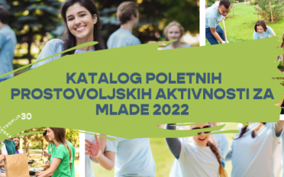 Katalog poletnih prostovoljskih aktivnosti za mlade 2022